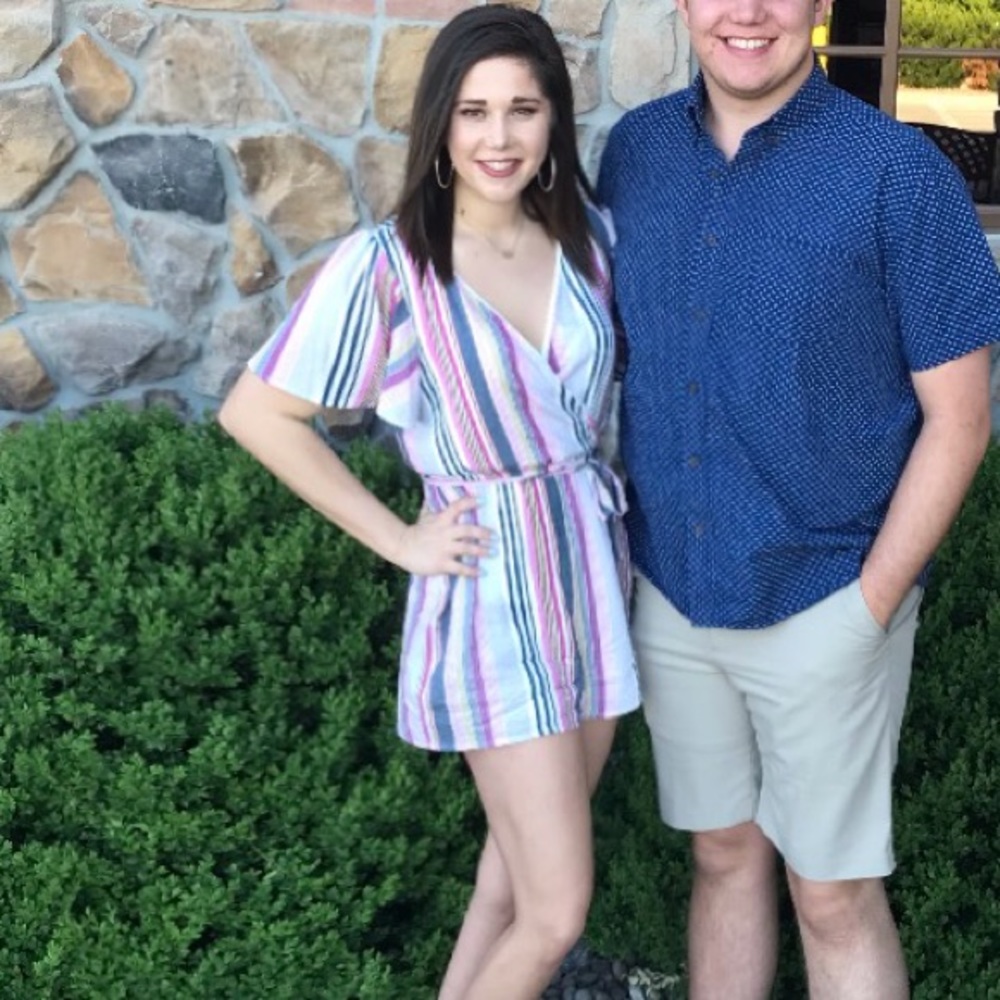 Francesca’s Striped Romper